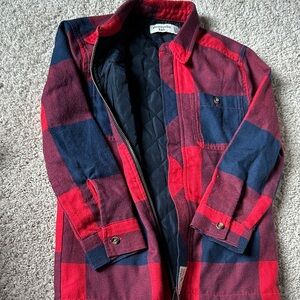 Abercrombie kids Red and blue Plaid Jacket